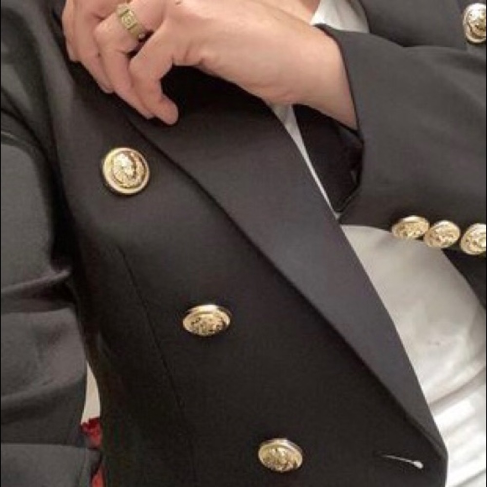 Uniqlo Black Double Breasted Blazer